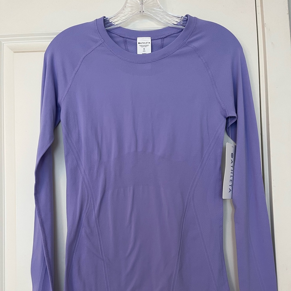 Athleta Momentum Long Sleeve Sleeveless Top XS